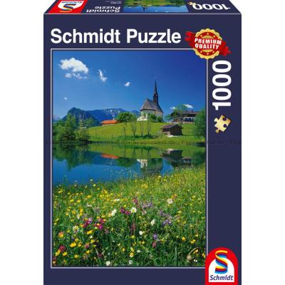 Puzzle At the Foot of Alps, Bavaria, Germany UFT, 1 000 Bitar