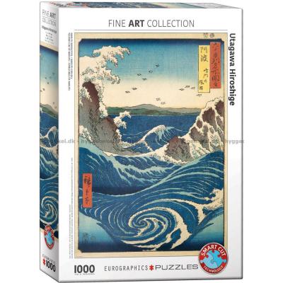 Hiroshige: Naruto Whirlpool, 1000 bitar