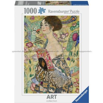 Klimt: Lady with a Fan - Konst, 1000 bitar