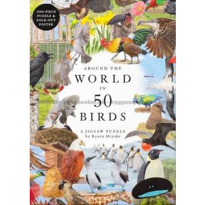 50 fåglar från hela världen, 1000 bitar