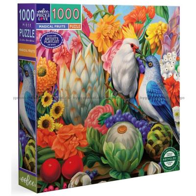 Fåglar bland frukter, 1000 bitar