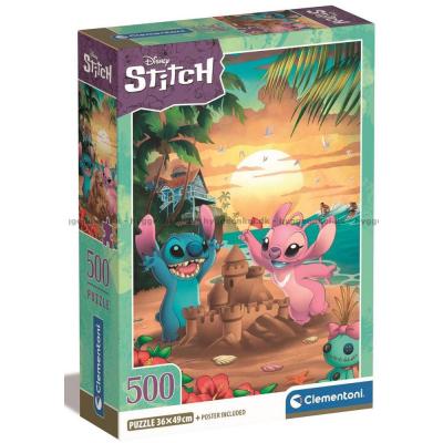 Disney: Stitch - På stranden, 500 bitar