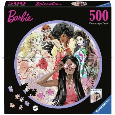 Barbie - Runt pussel, 500 bitar