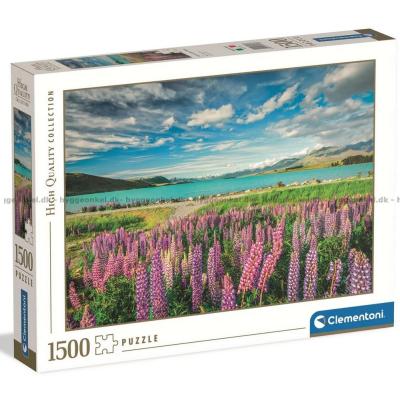 Nya Zeeland: Lupiner vid Lake Tekapo, 1500 bitar