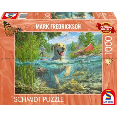 Fredrickson: Labrador på fisketur, 1000 bitar