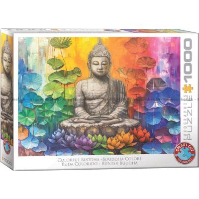 Färgglad Buddha, 1000 bitar