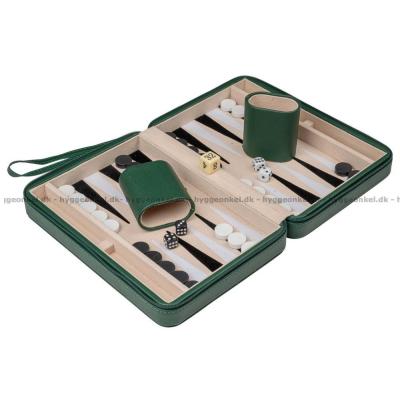 Backgammon: Grön 23 cm - Magnetiskt